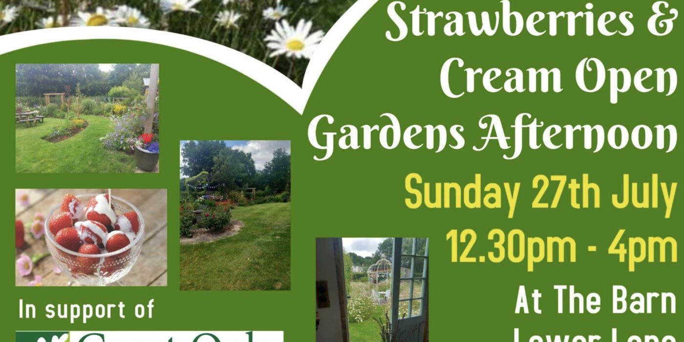 Summer Strawberries & Cream Open Gardens Afternoon